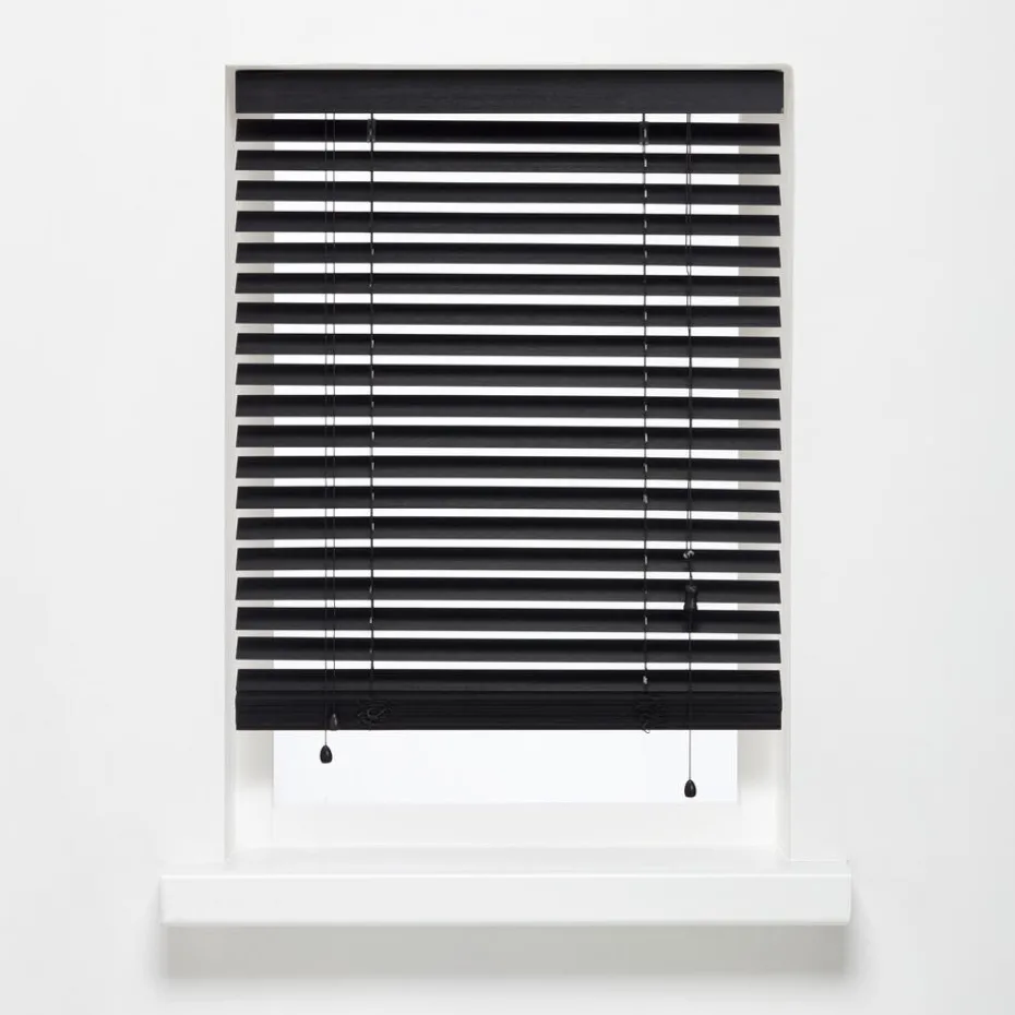 Bamboe Jaloezie Jax Zwart 180x175 Cm