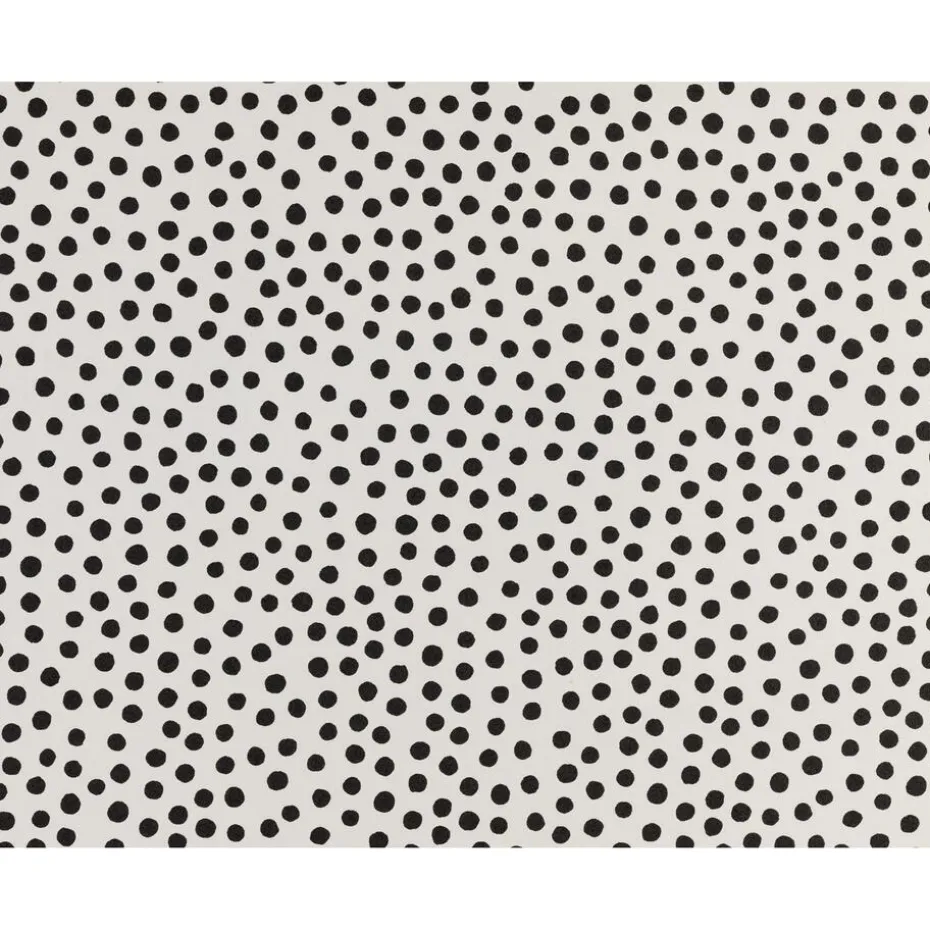 Behang Polka Zwart Wit