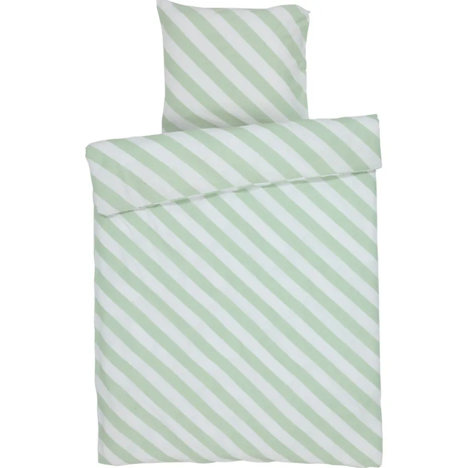 Dekbedovertrek Riley - Groen 140x220 Cm