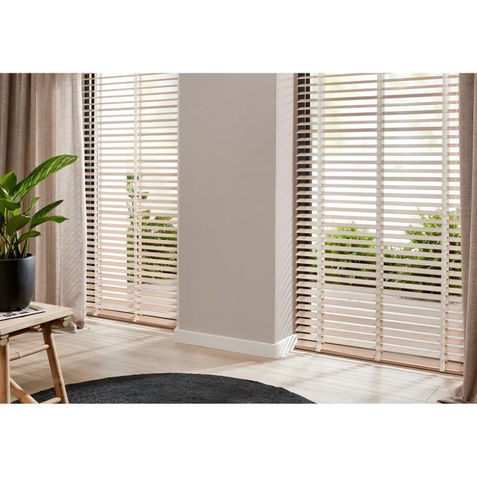 Fenstr Bamboe Jaloezie Wietze Beige 50mm