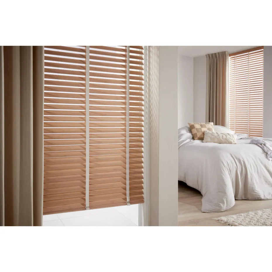 Fenstr Bamboe Jaloezie Wietze Beige 50mm