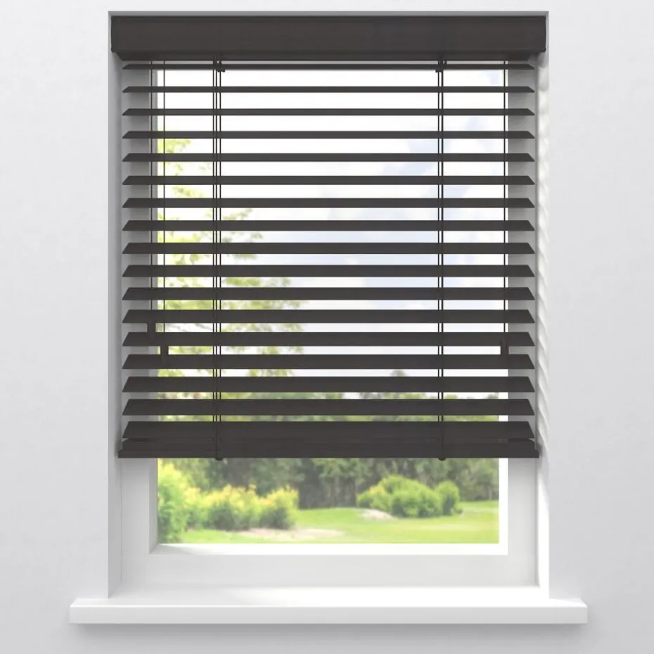 Fenstr Bamboe Jaloezie Xavi Donkerbruin 65mm