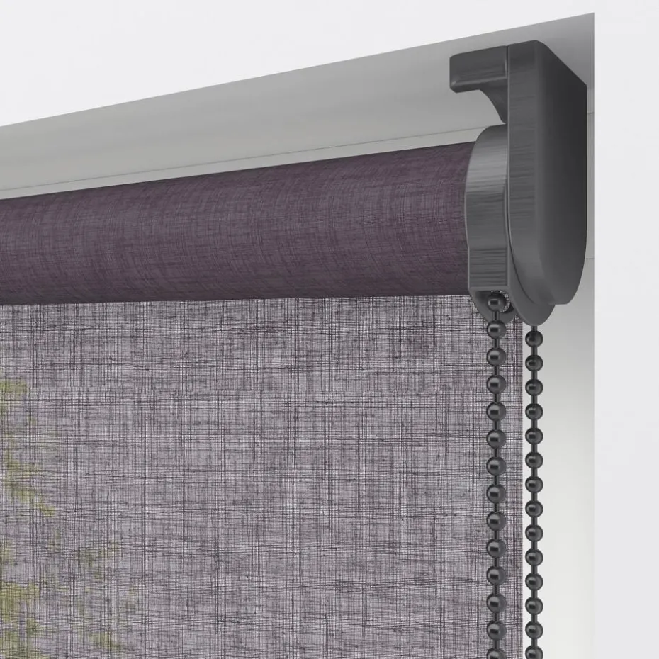 Fenstr Rolgordijn Febe Antraciet Transparant