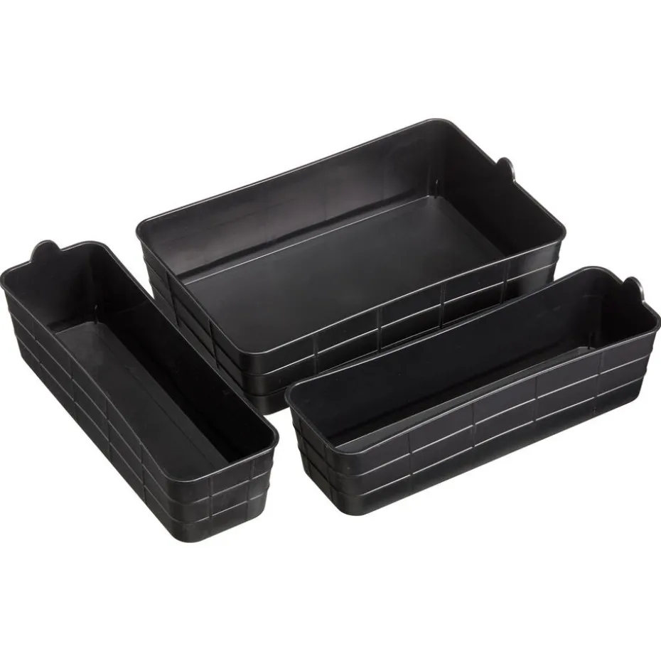 Opberger Midi Zwart - 3 Stuks