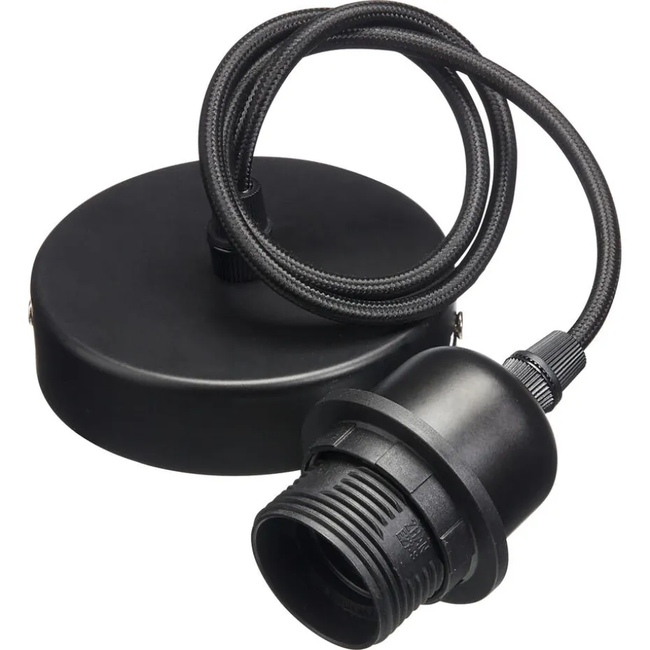 Snoerpendel Metaal Zwart